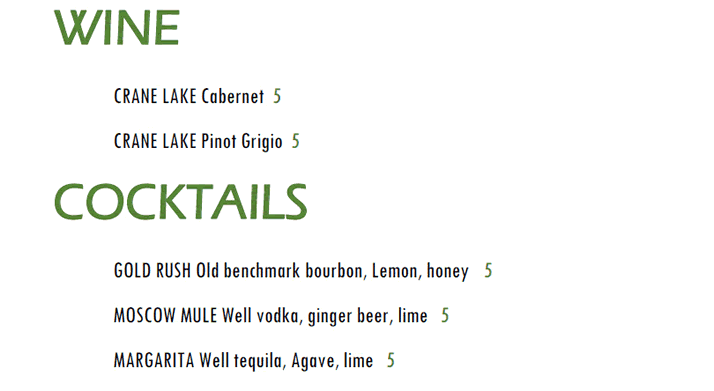 Cocktails
